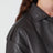 Bomber Charlie in pelle color ebano