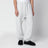Pantaloni jogging grigi chiari in cotone felpato