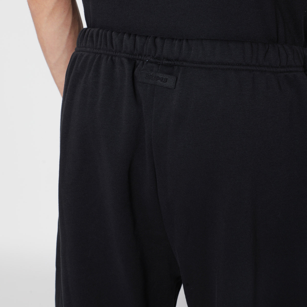 Pantalon jogging noir délavé en molleton de coton