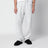 Pantaloni dritti grigi chiari in cotone felpato