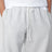 Pantalon droit gris clair en molleton de coton