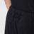 Pantalon droit noir délavé en molleton de coton