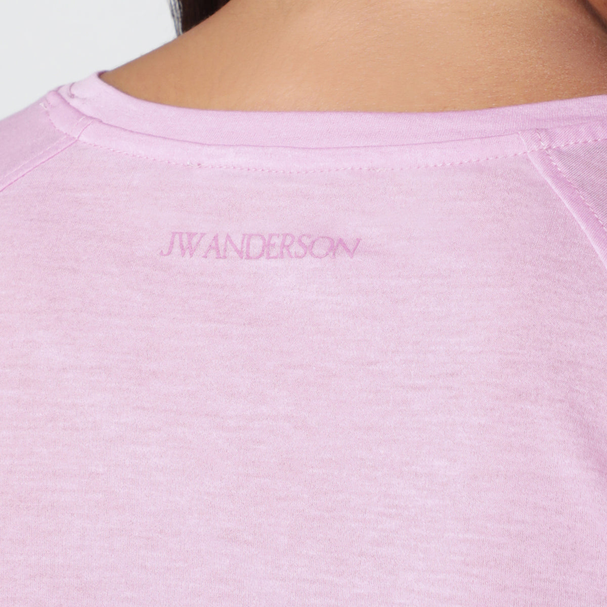 Orchideenrosa Top aus Baumwollmischjersey
