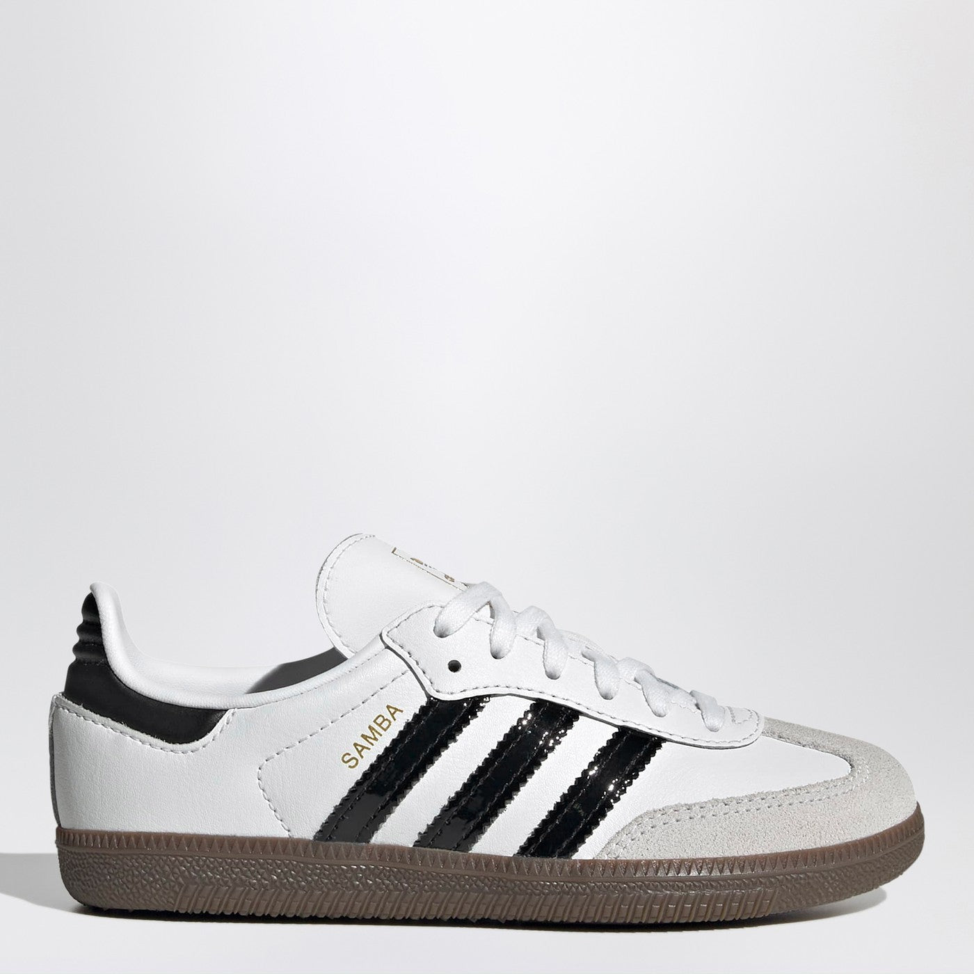 Samba white/black sneakers with elastic laces