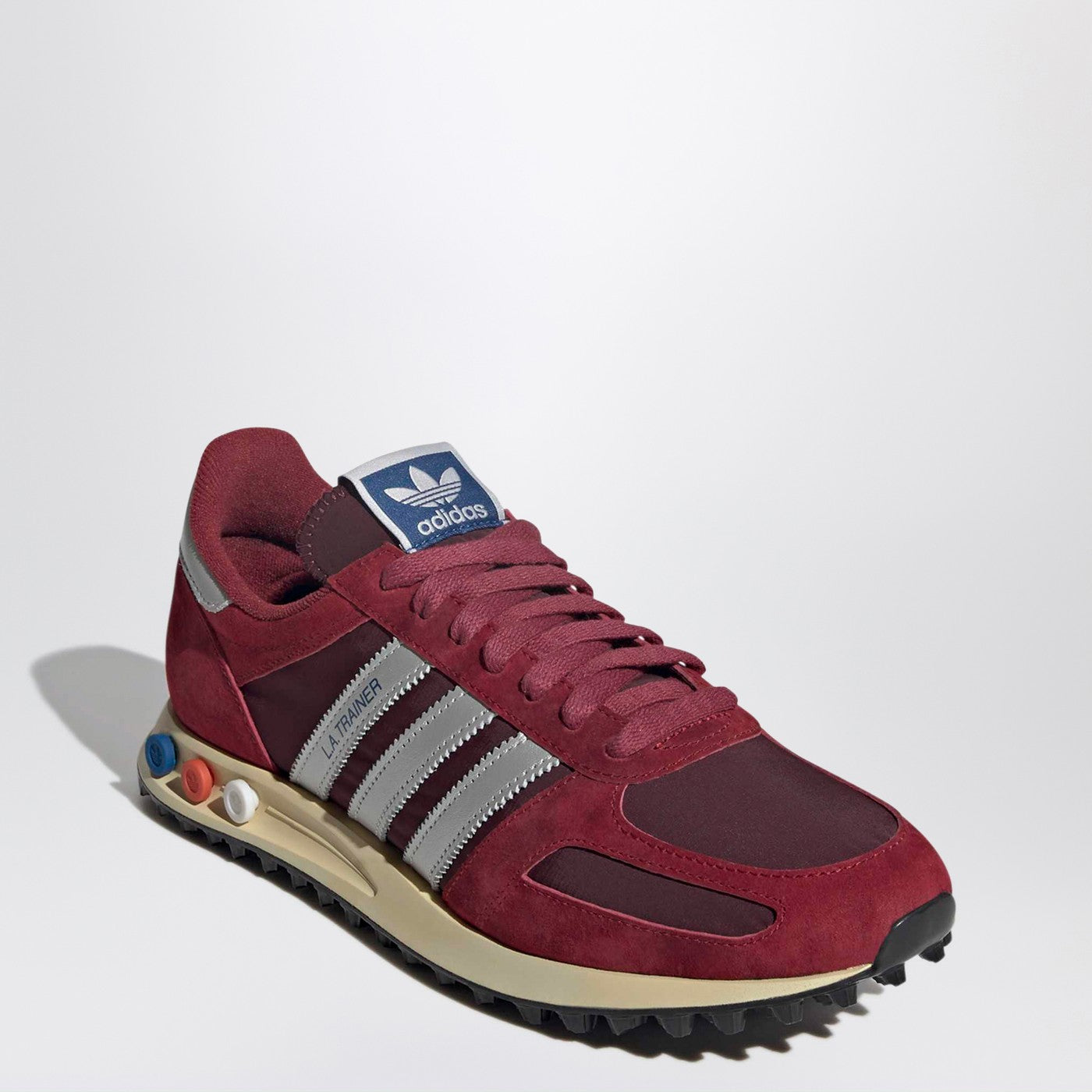 Sneaker LA Trainer OG Noble Maroon/Silver Metallic/Maroon