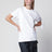 Damen-T-Shirt mit Knotendetails aus Baumwolle in Weiß