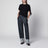 T-shirt con maniche annodate in cotone nera