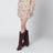 Lolita beige mini skirt with floral print
