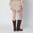 Lolita beige mini skirt with floral print