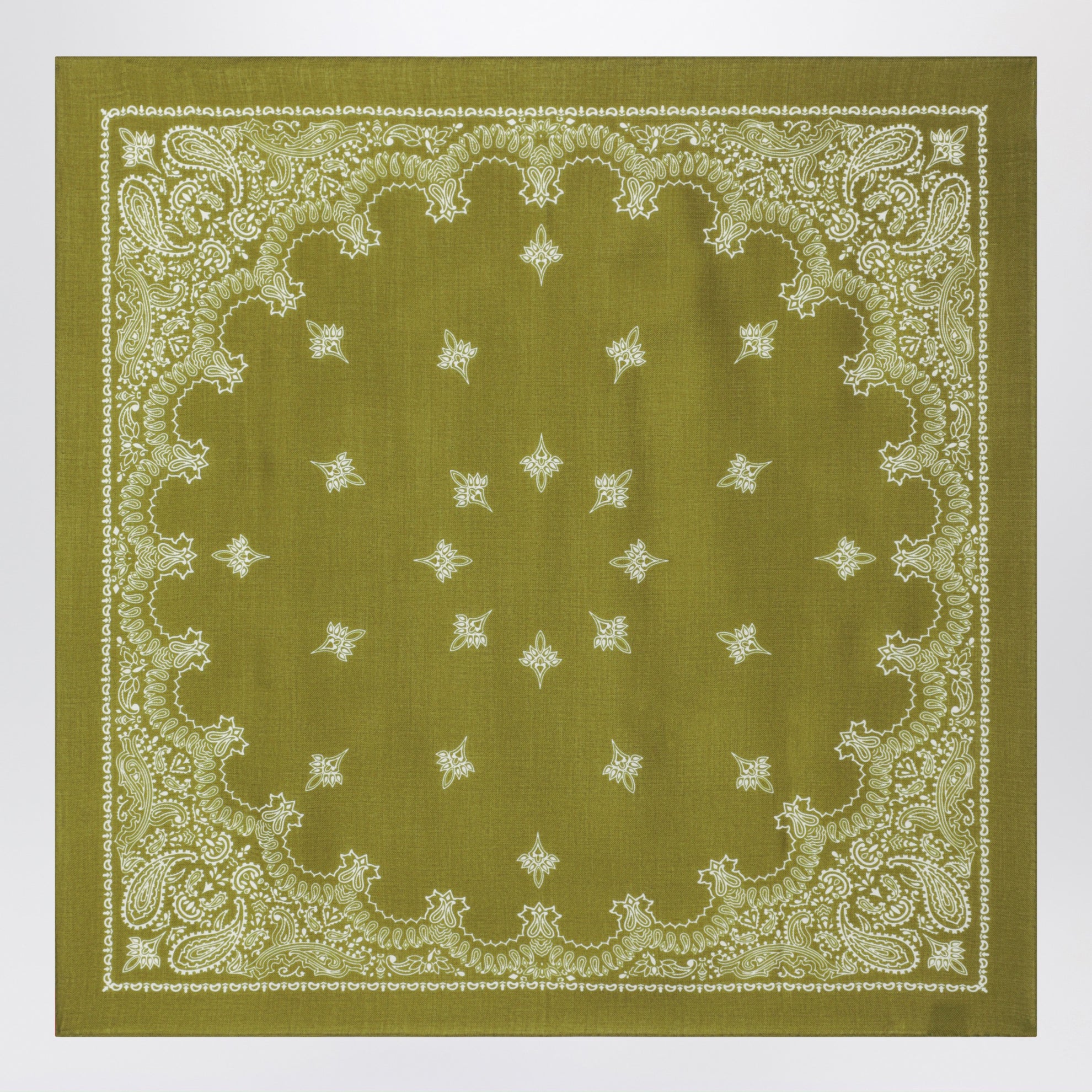 Pistachio Judy bandana scarf in wool