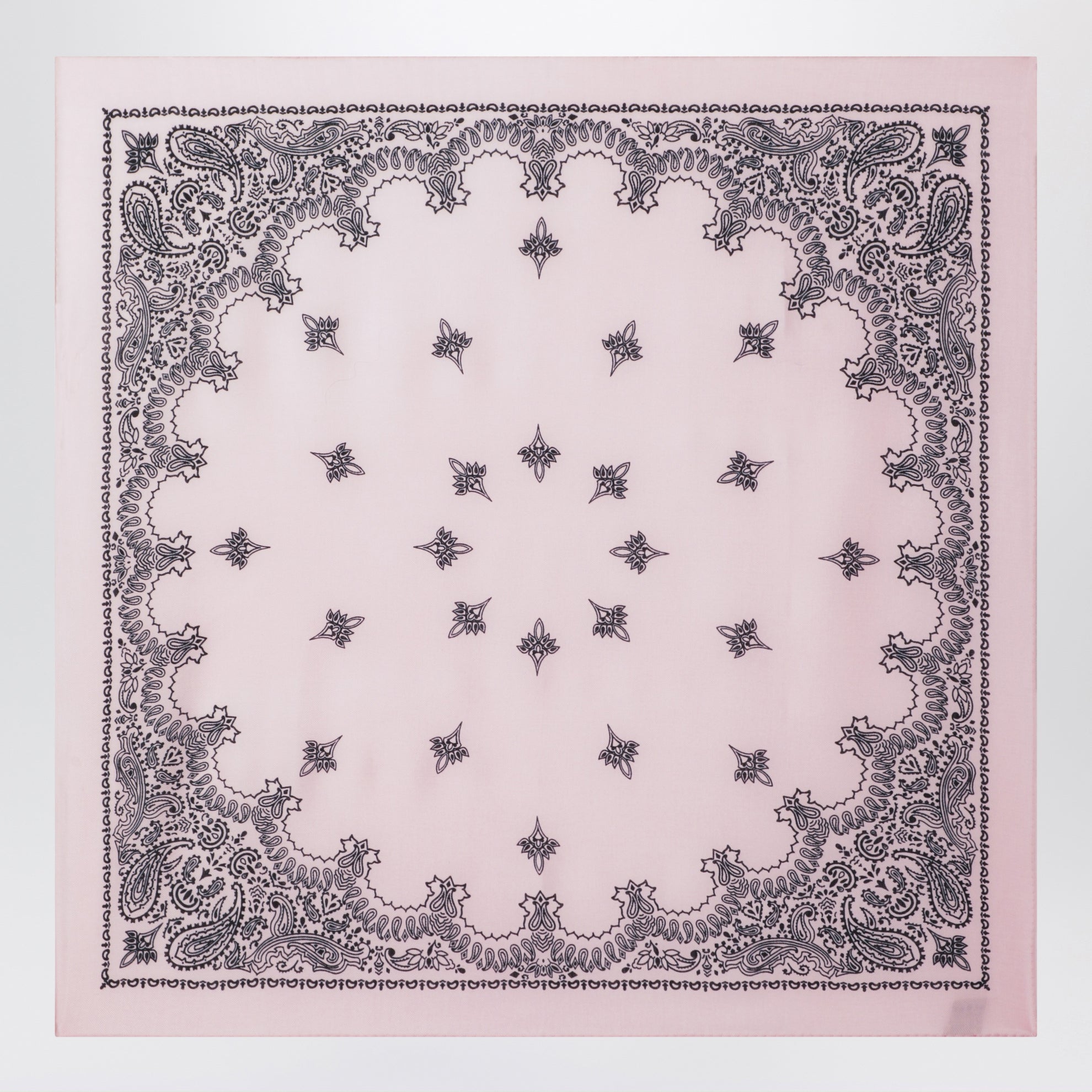 Pink Judy bandana scarf in wool