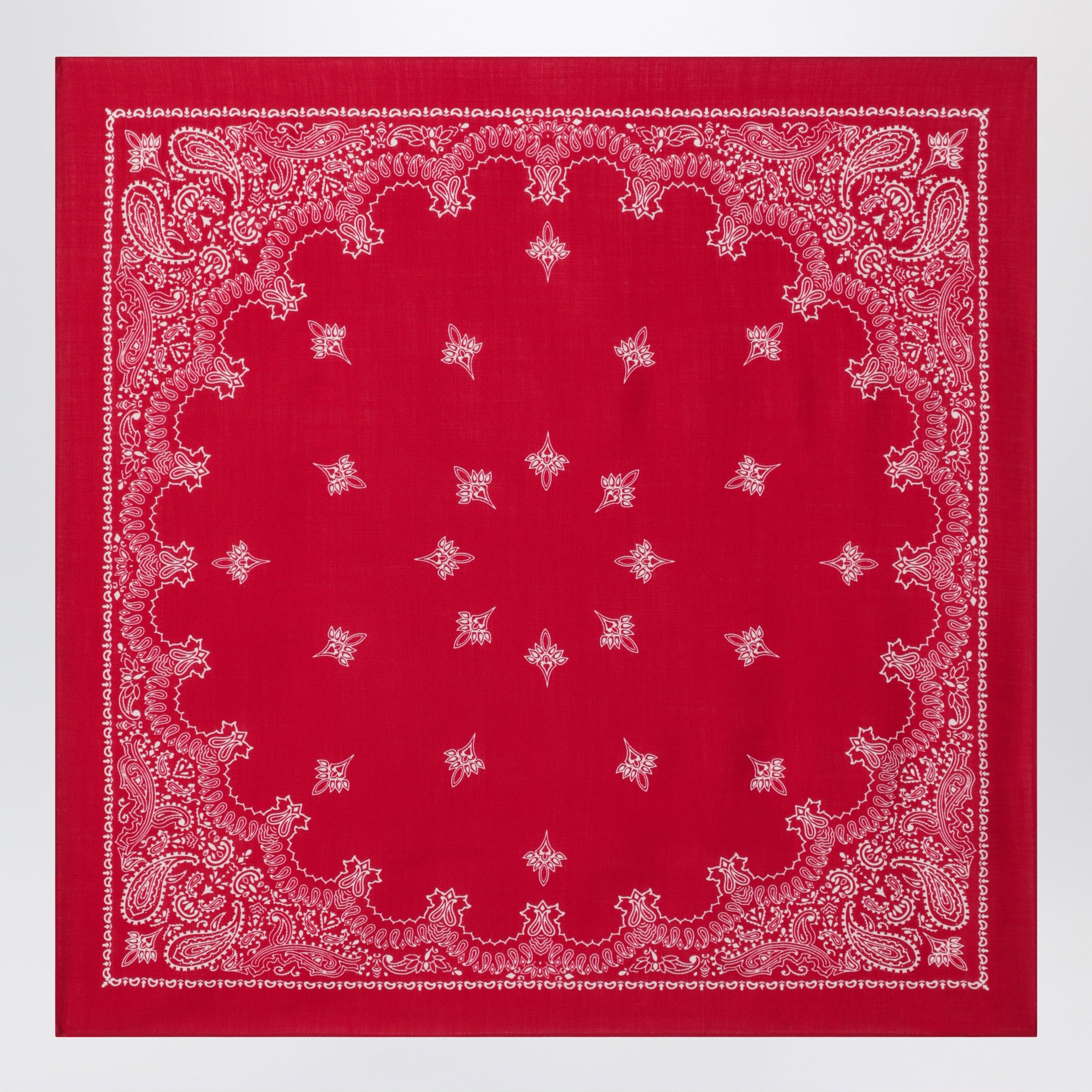 Foulard bandana Judy en laine rouge
