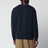 Navy cotton sweatshirt with embroidered logo