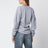 Gray mélange sweatshirt in cotton