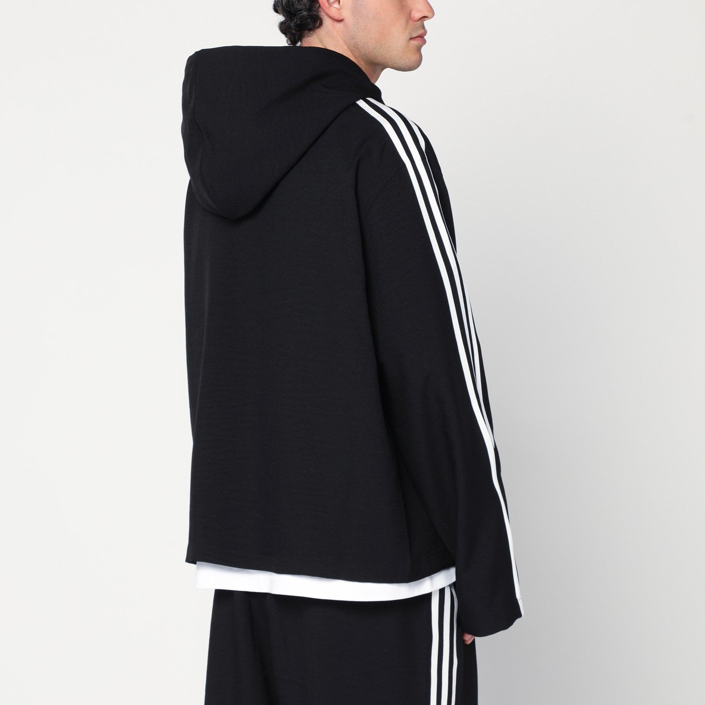 3-Stripes black zip/cardigan