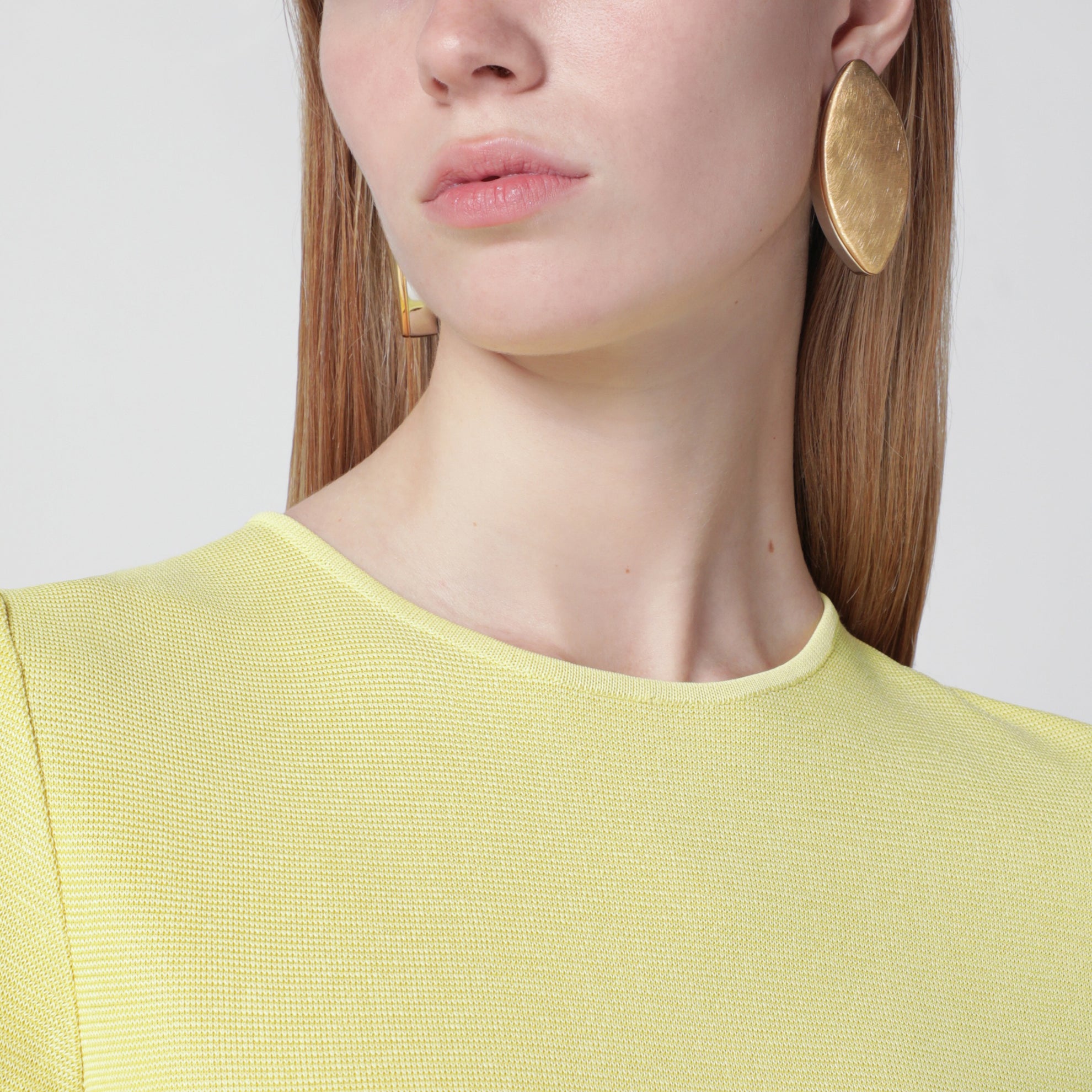 Boucles d’oreilles style jupe en cuivre doré