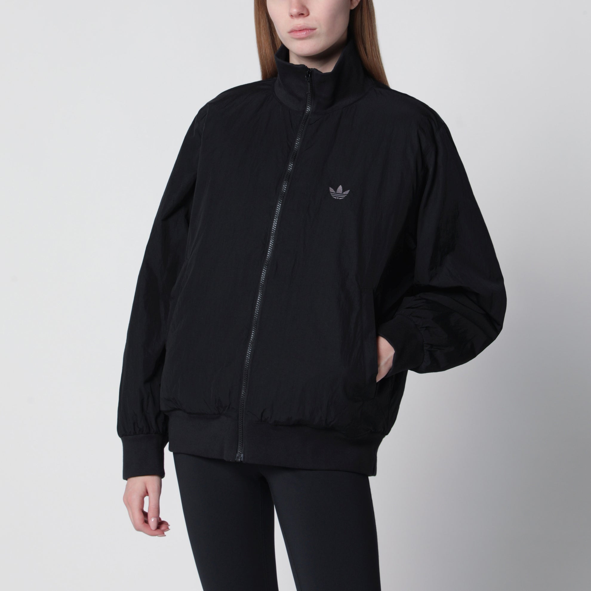 Bomber Oversize Nylon in nylon nero