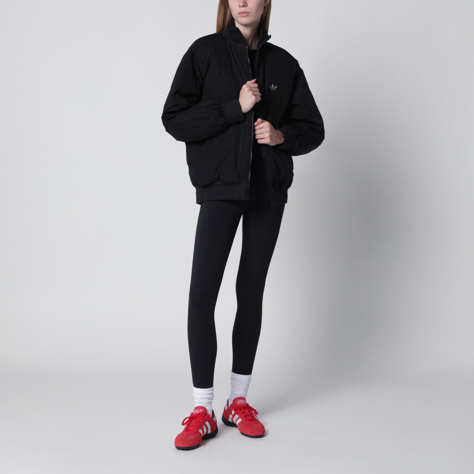 Bomber Oversize Nylon in nylon nero