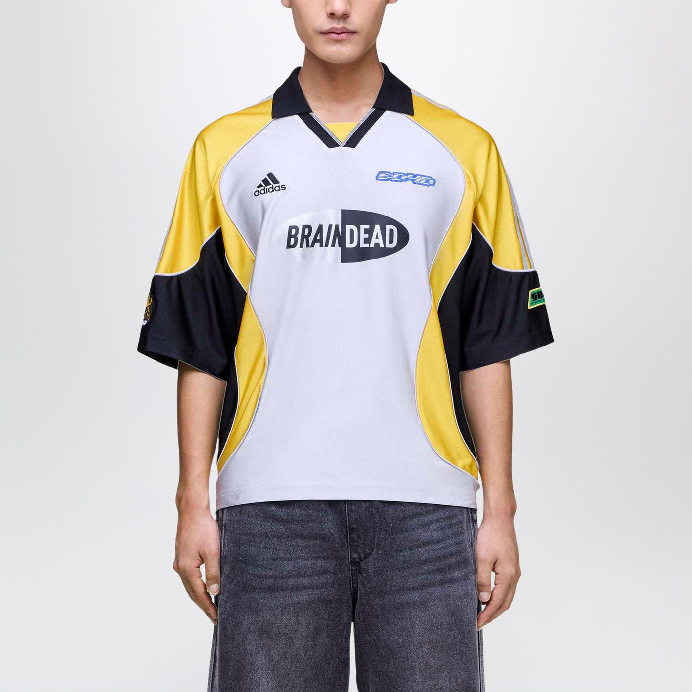 Football T-shirt Silver Metallic