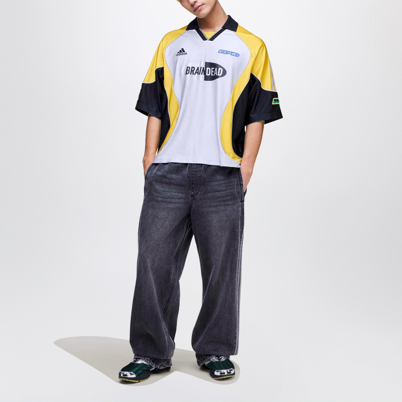 Football T-shirt Silver Metallic