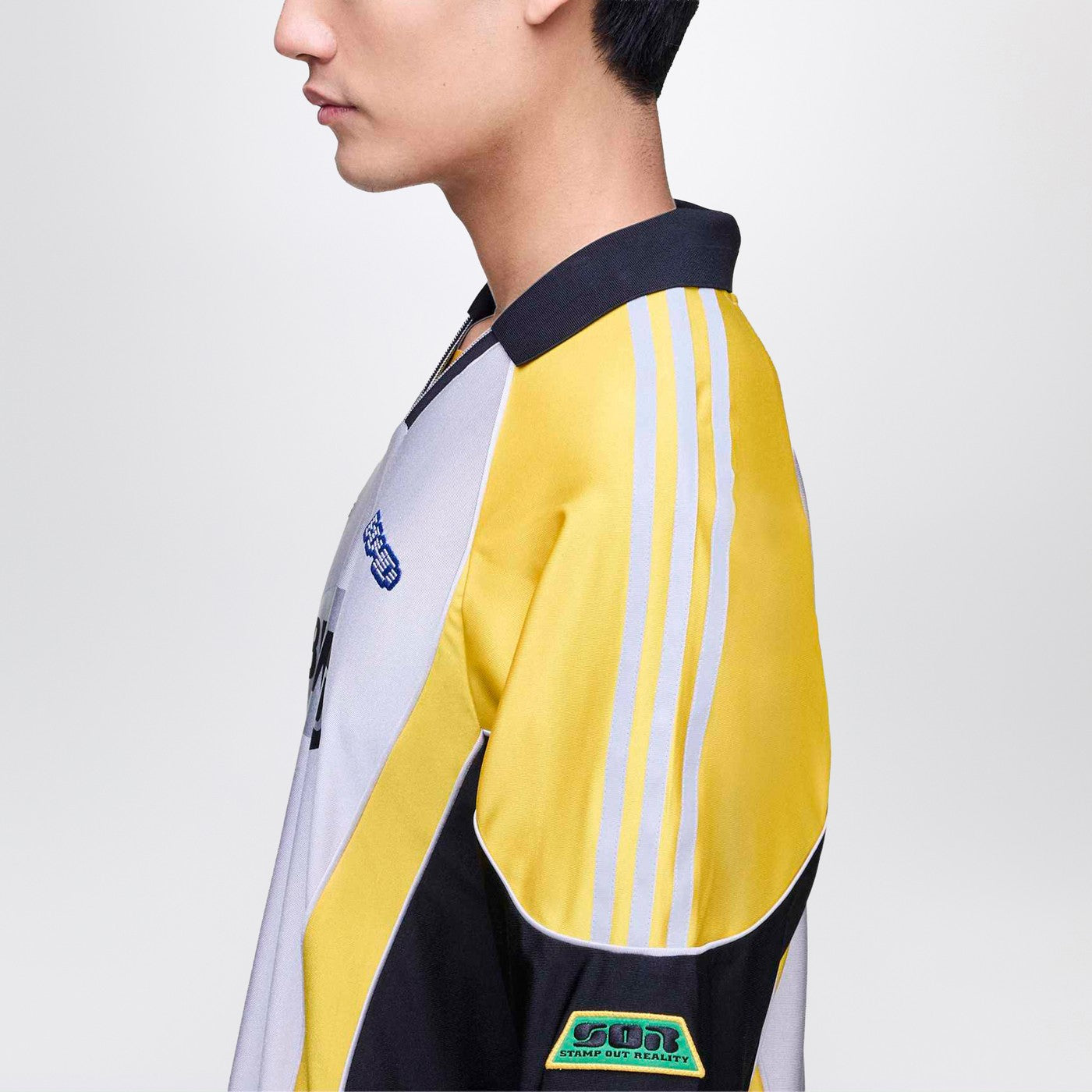 Football T-shirt Silver Metallic