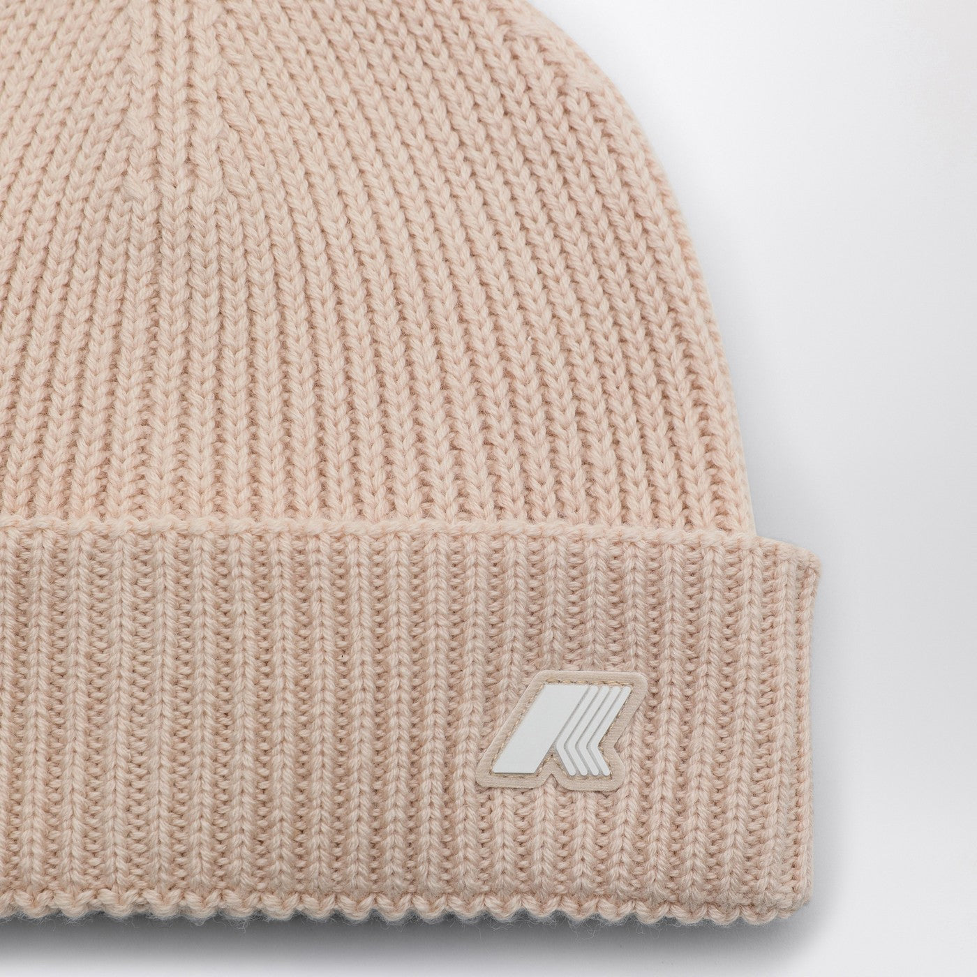 Cuffia Brice rosa in lana e cotone