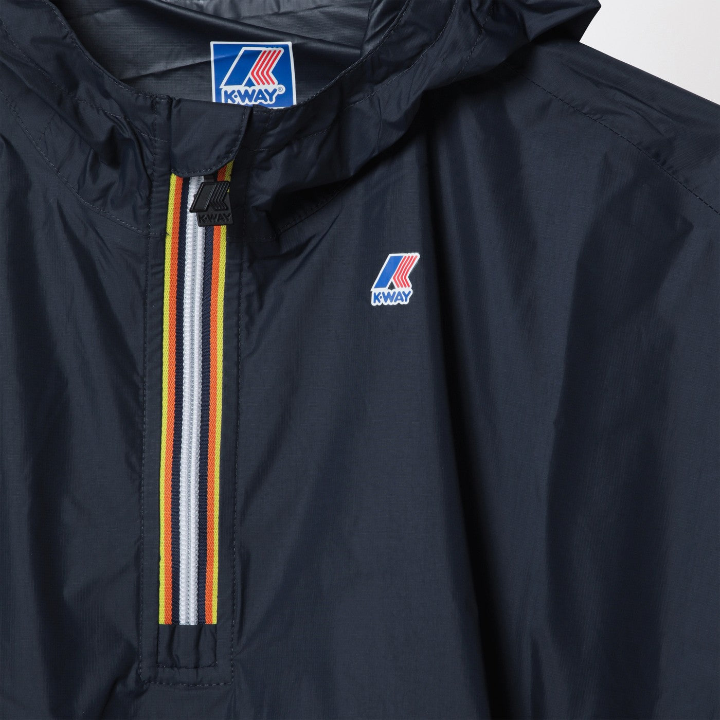 K-Way Le Vrai 4.0 Morgan waterproof poncho blue | TheDoubleF