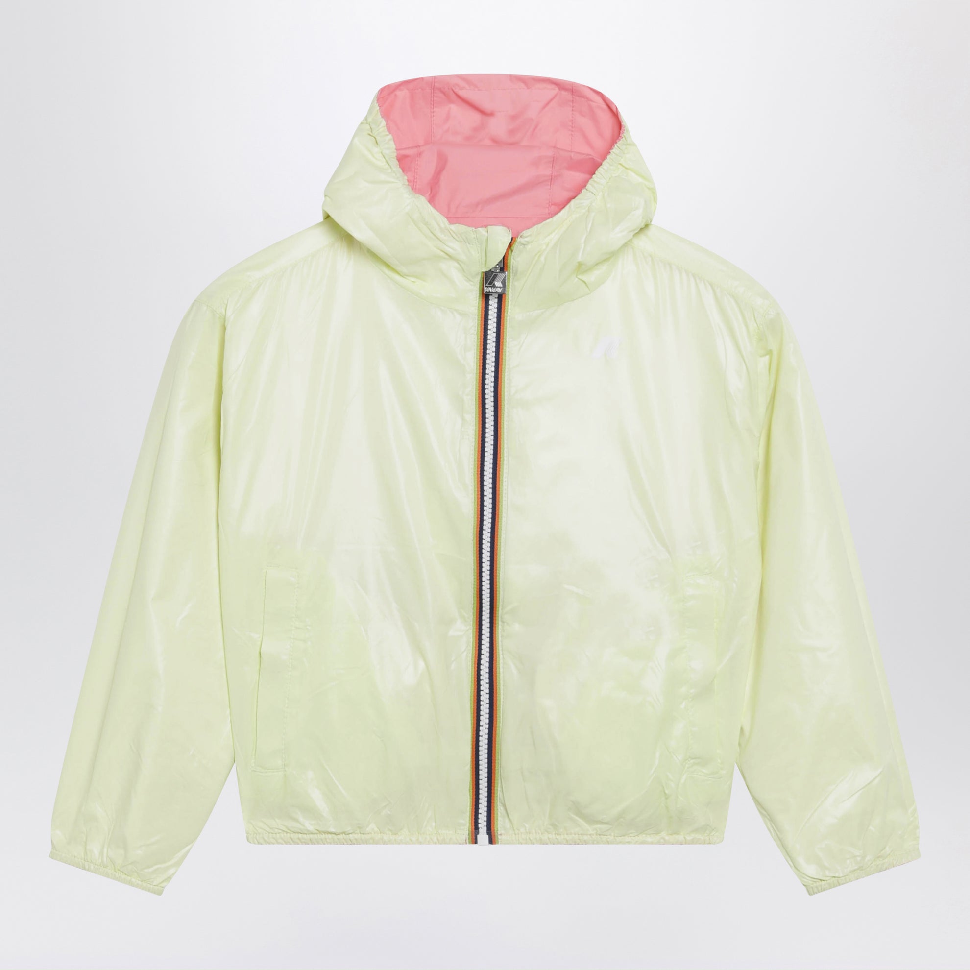 Wendbare Jake Jacke Rosa/Limettengelb