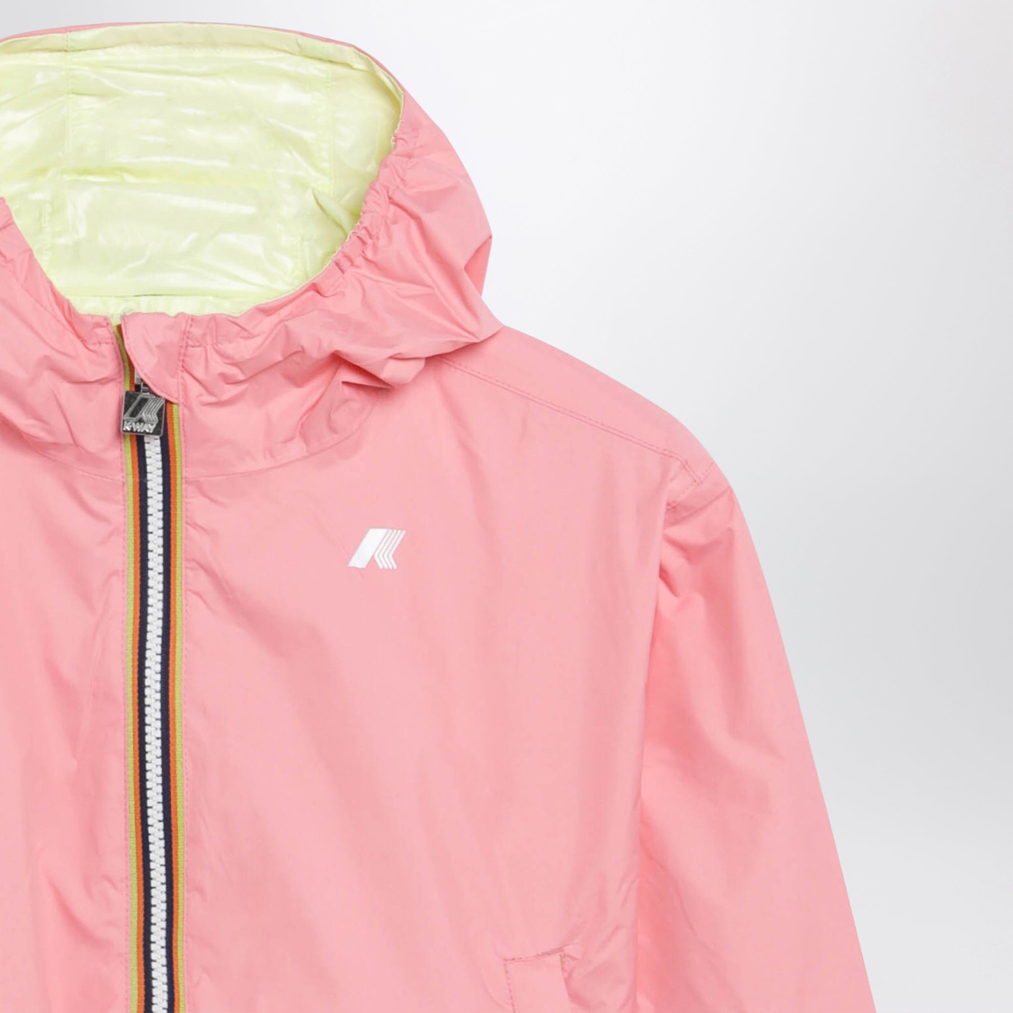 Wendbare Jake Jacke Rosa/Limettengelb