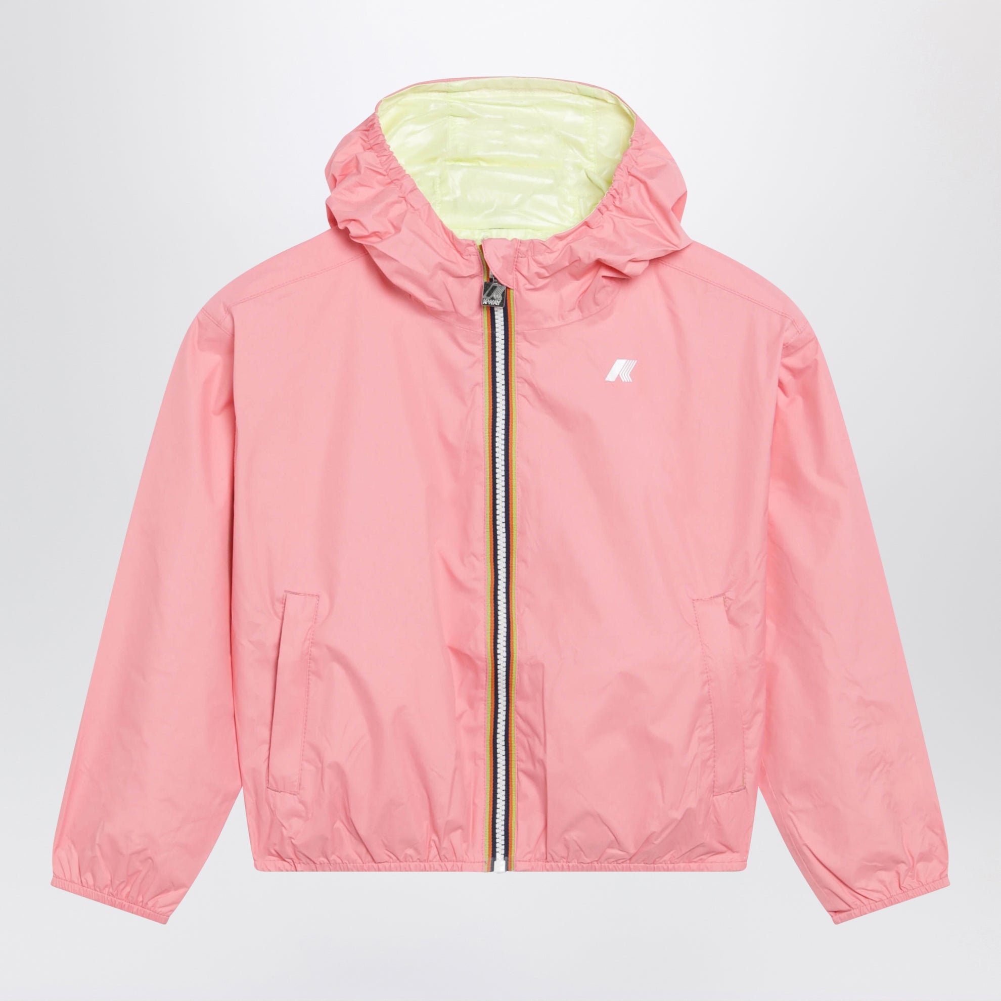 Jake Reversible Jacket Pink/Lime Yellow