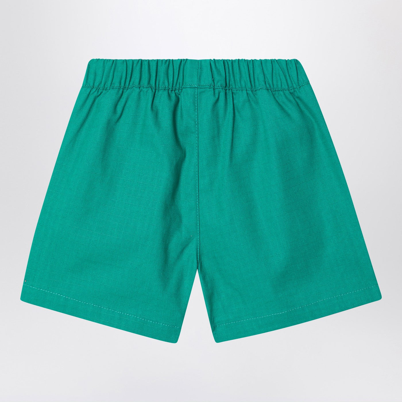 Green cotton Shorts with logo