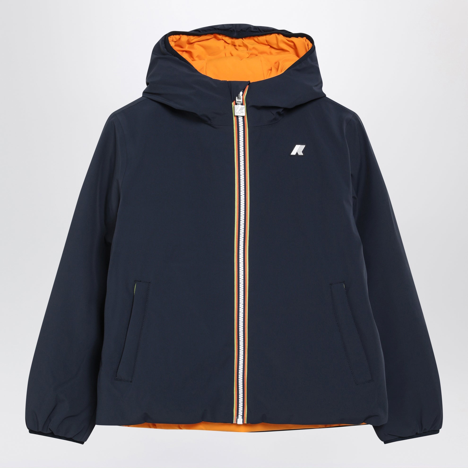 P. Jack St Warm Double Jacke in Blau/Orange