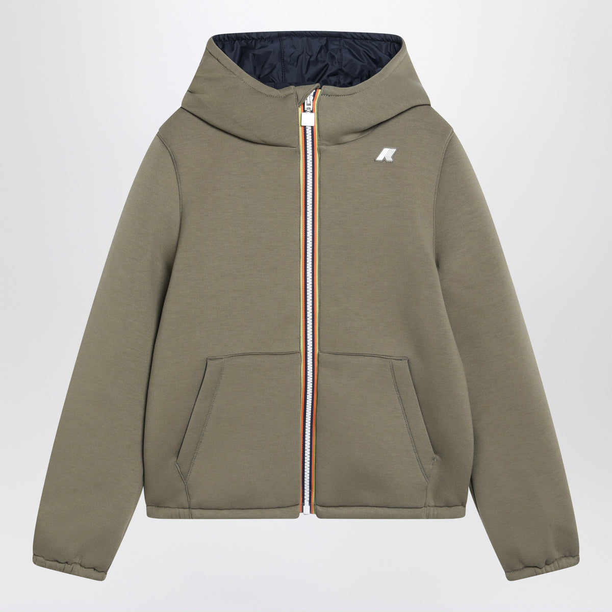Wendbare Jack Jacke in Green Army/Blue