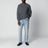 Kaschmirpullover mit Rundhals in Anthrazit
