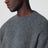 Kaschmirpullover mit Rundhals in Anthrazit
