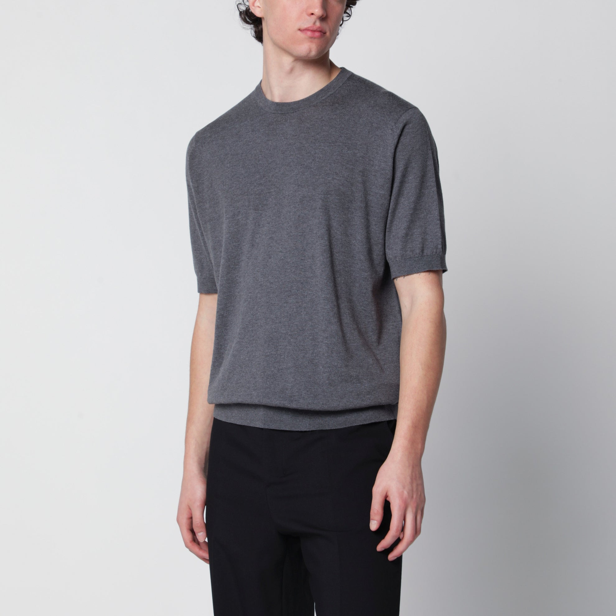 Kempton grey cotton sweater