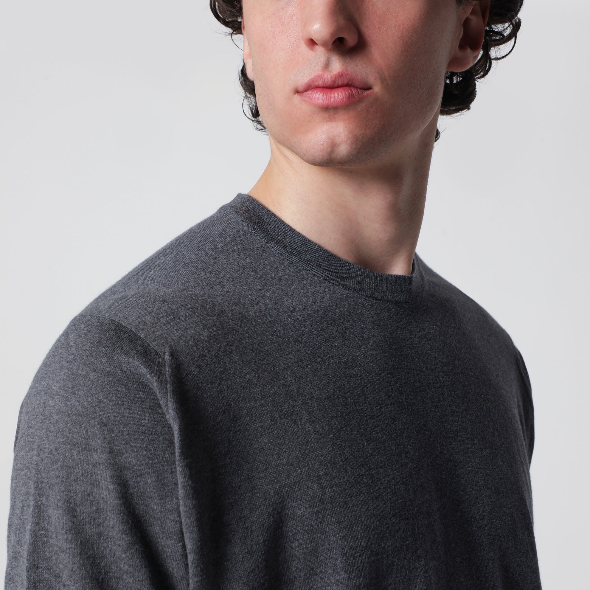 Kempton grey cotton sweater