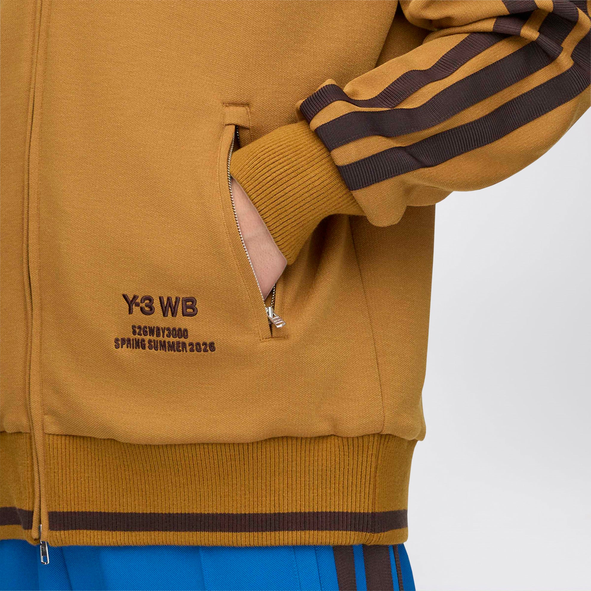 Bronze zip-up sweatshirt