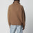 Strickpullover mit Half-Zip aus Wolle/Kaschmir, Caramel