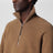 Strickpullover mit Half-Zip aus Wolle/Kaschmir, Caramel