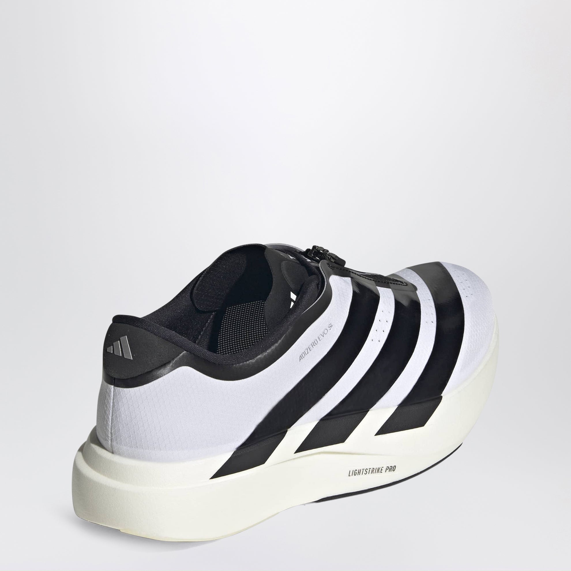 Sneakers adidas Adizero Evo SL Zip noires et blanches