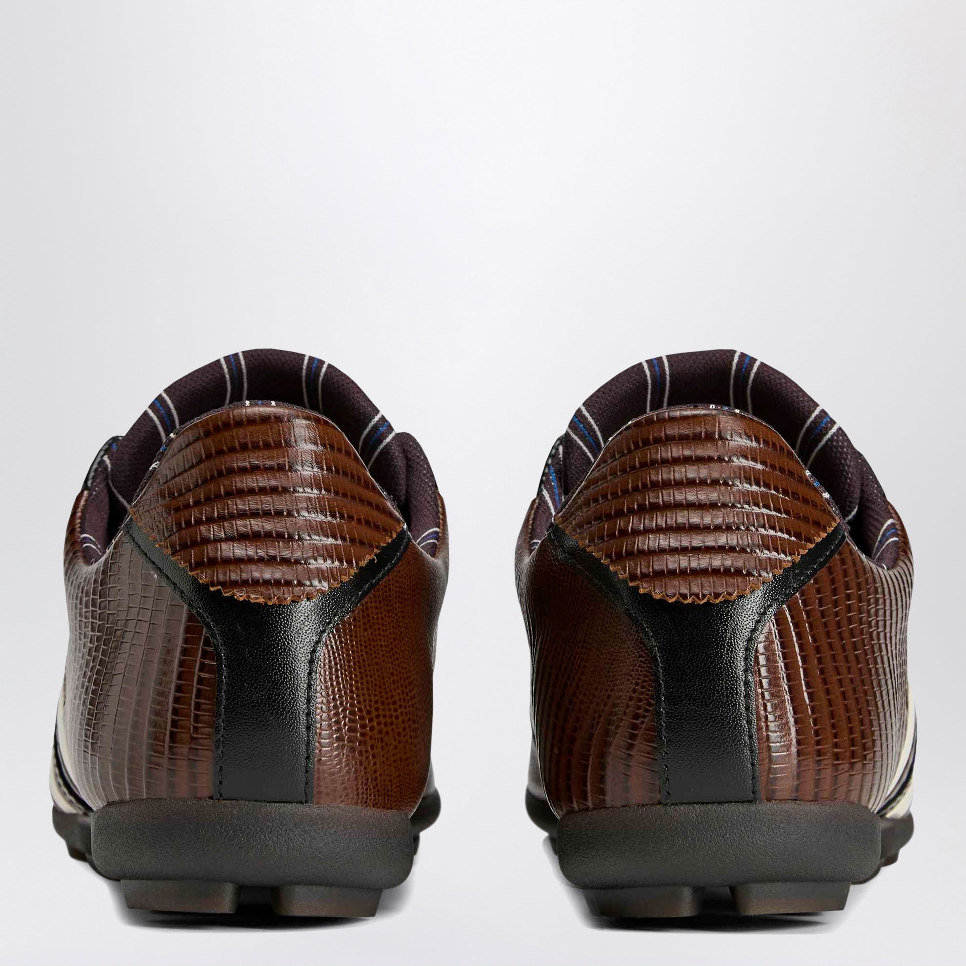 Sneakers The Field Lizzard Cream White/Dark Brown /Core Black