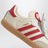Cream White/Better Scarlet/Gum Samba trainers with elastic laces