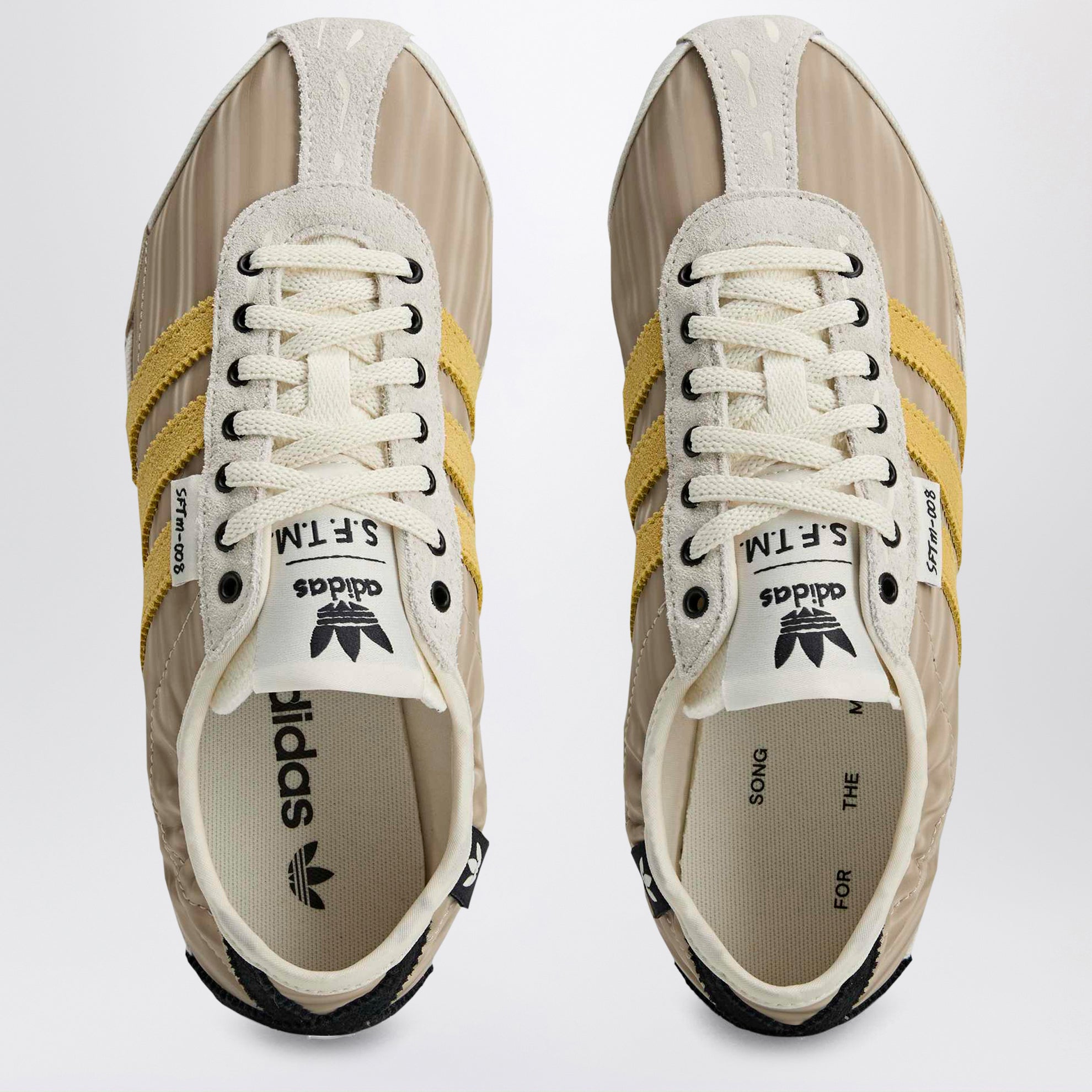 Song For The Mute Tokyo sneakers in Off White/Preloved Yellow/Core Black