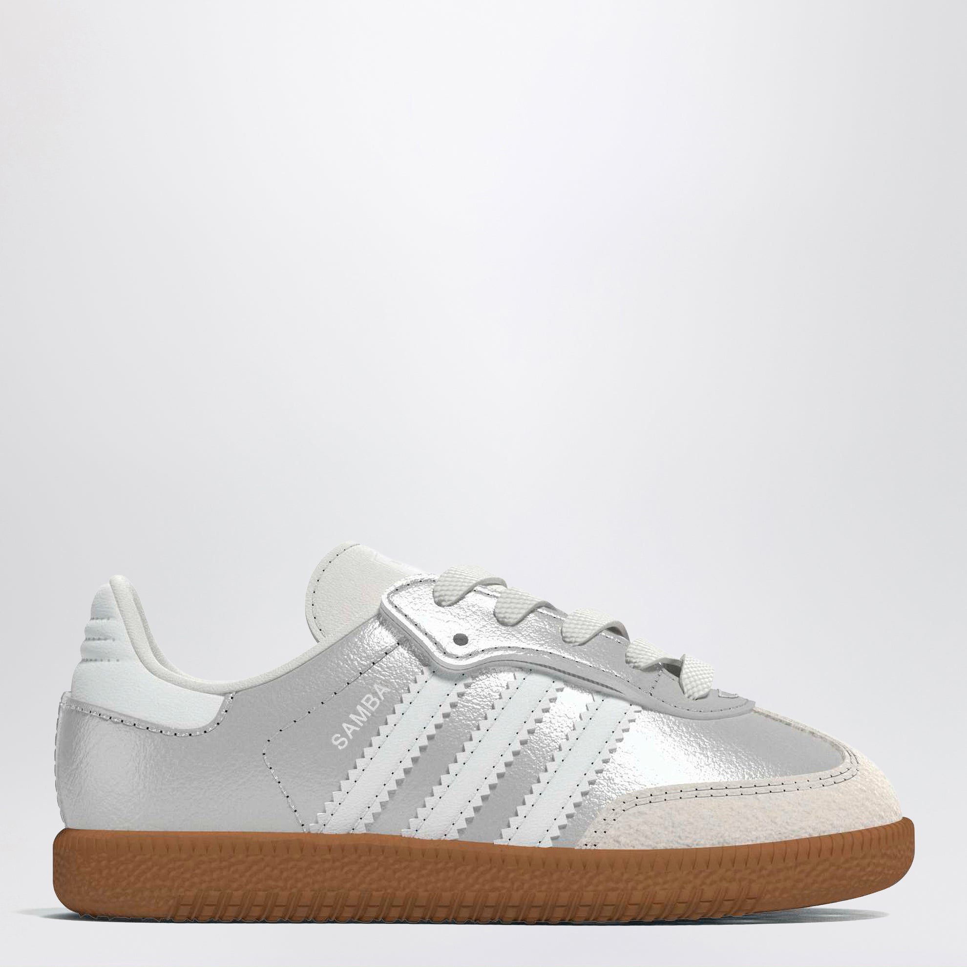 Baskets Samba Silver Metallic avec lacets élastiques