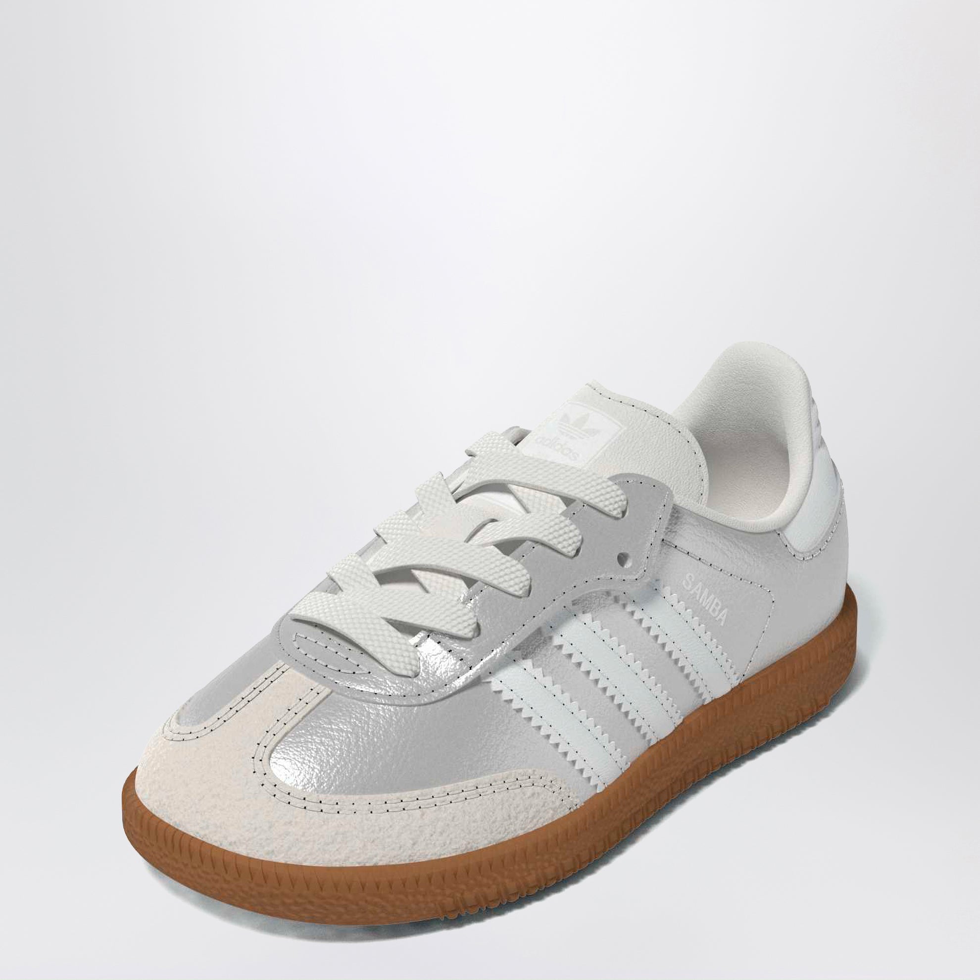 Baskets Samba Silver Metallic avec lacets élastiques