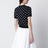 Polka-dot T-shirt in eco-responsible cotton blend