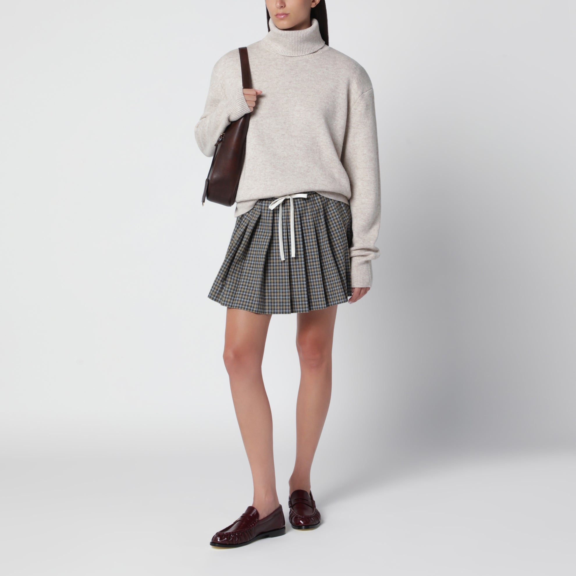 Gala Rollkragenpullover beige aus Merinowolle