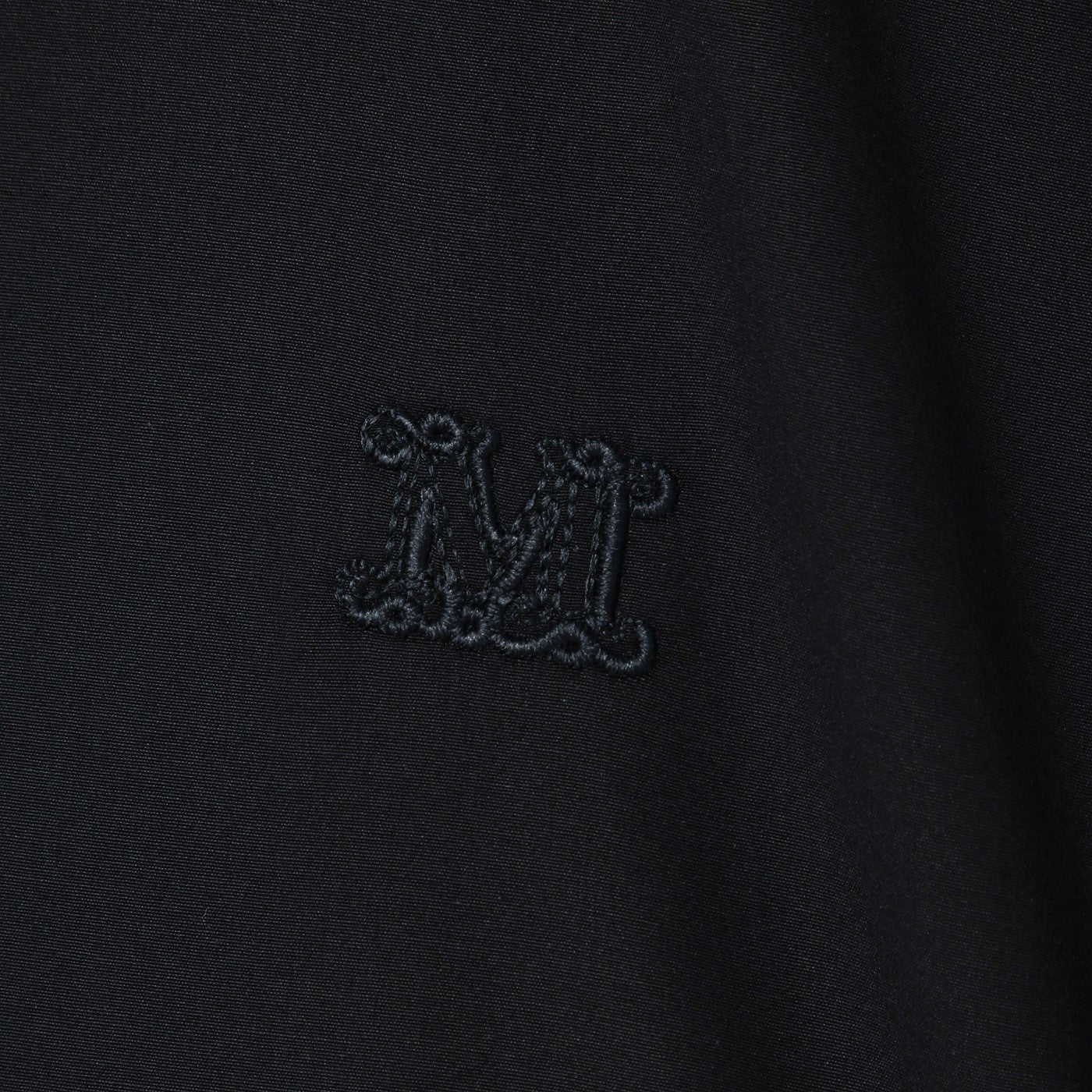 Chemise noire en coton avec logo