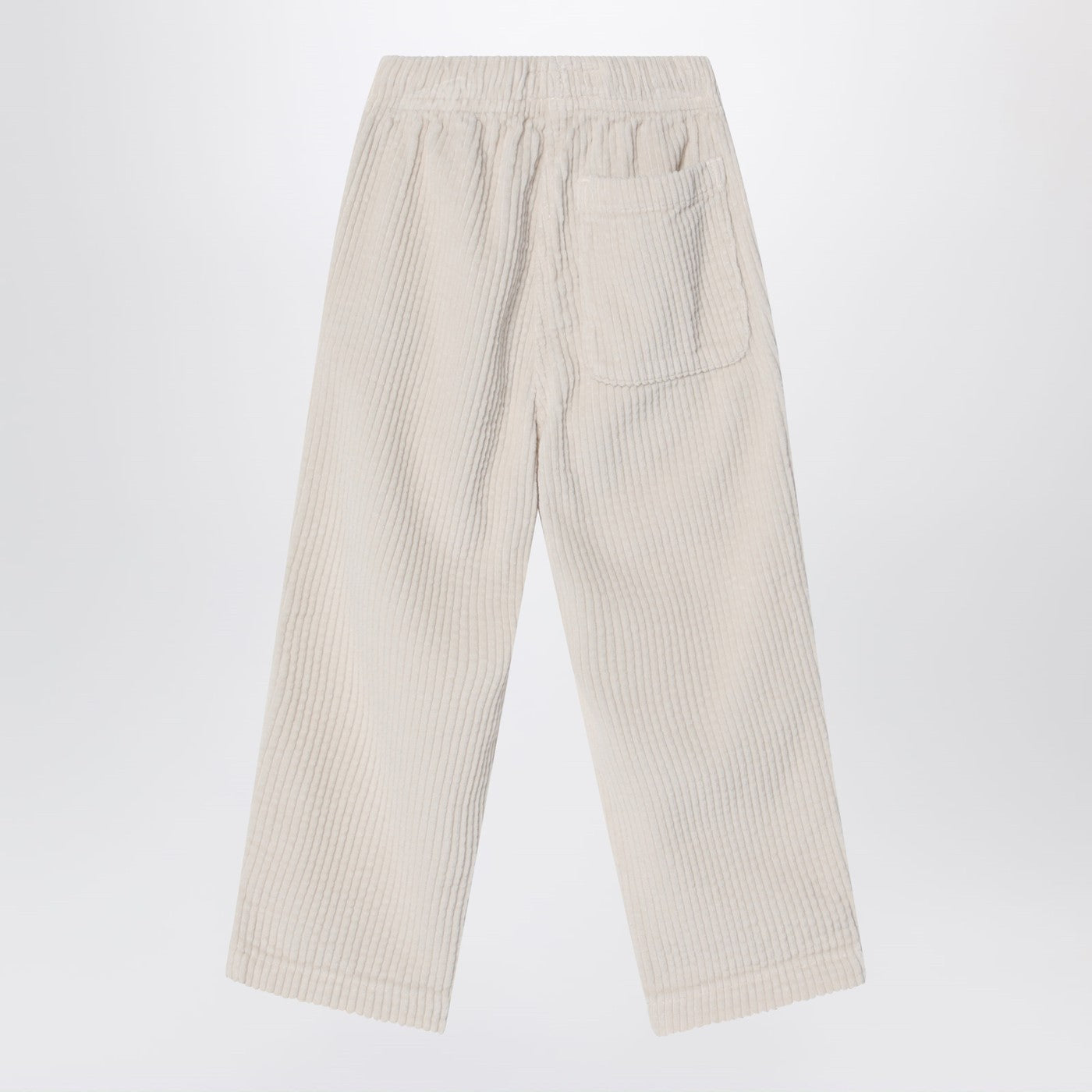 Padow écru ribbed trousers